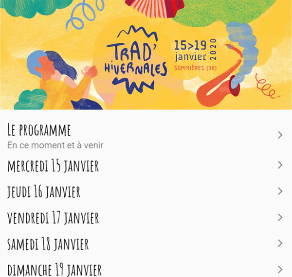 NOUVELLE WEB APP pour avoir tout le programme sur votre smartphone